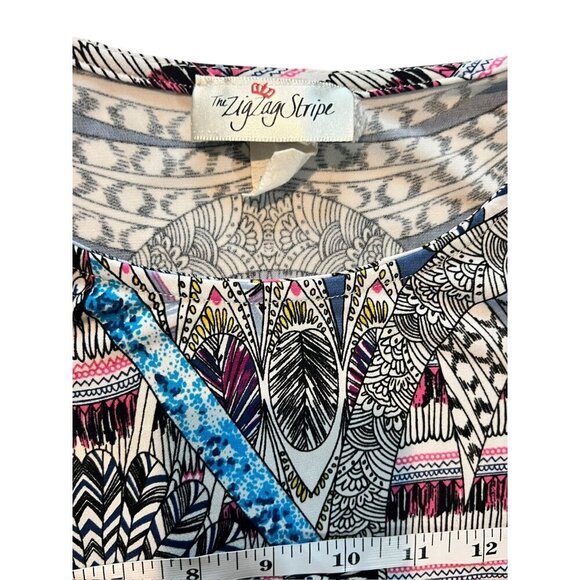 The Zig Zag Stripe Women's Design Dress - Picture 6 of 7